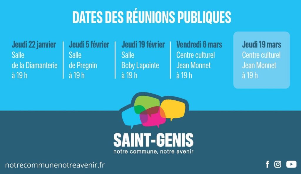 Réunions publiques